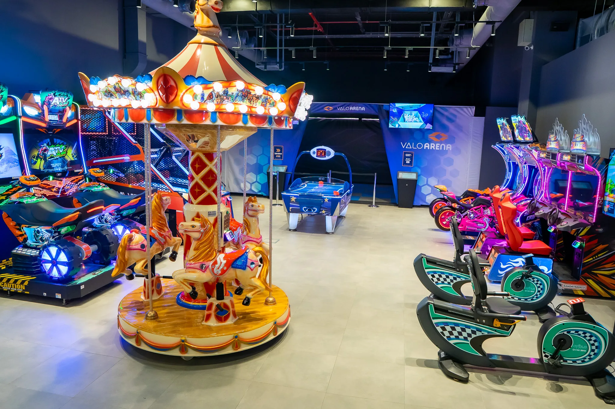 Rhythm game machine at Trampo arcade