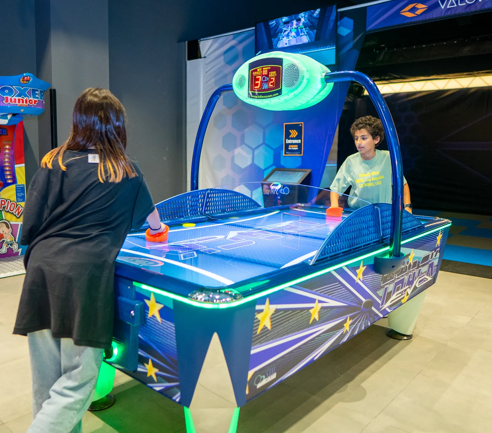 Game zone at Trampo arcade