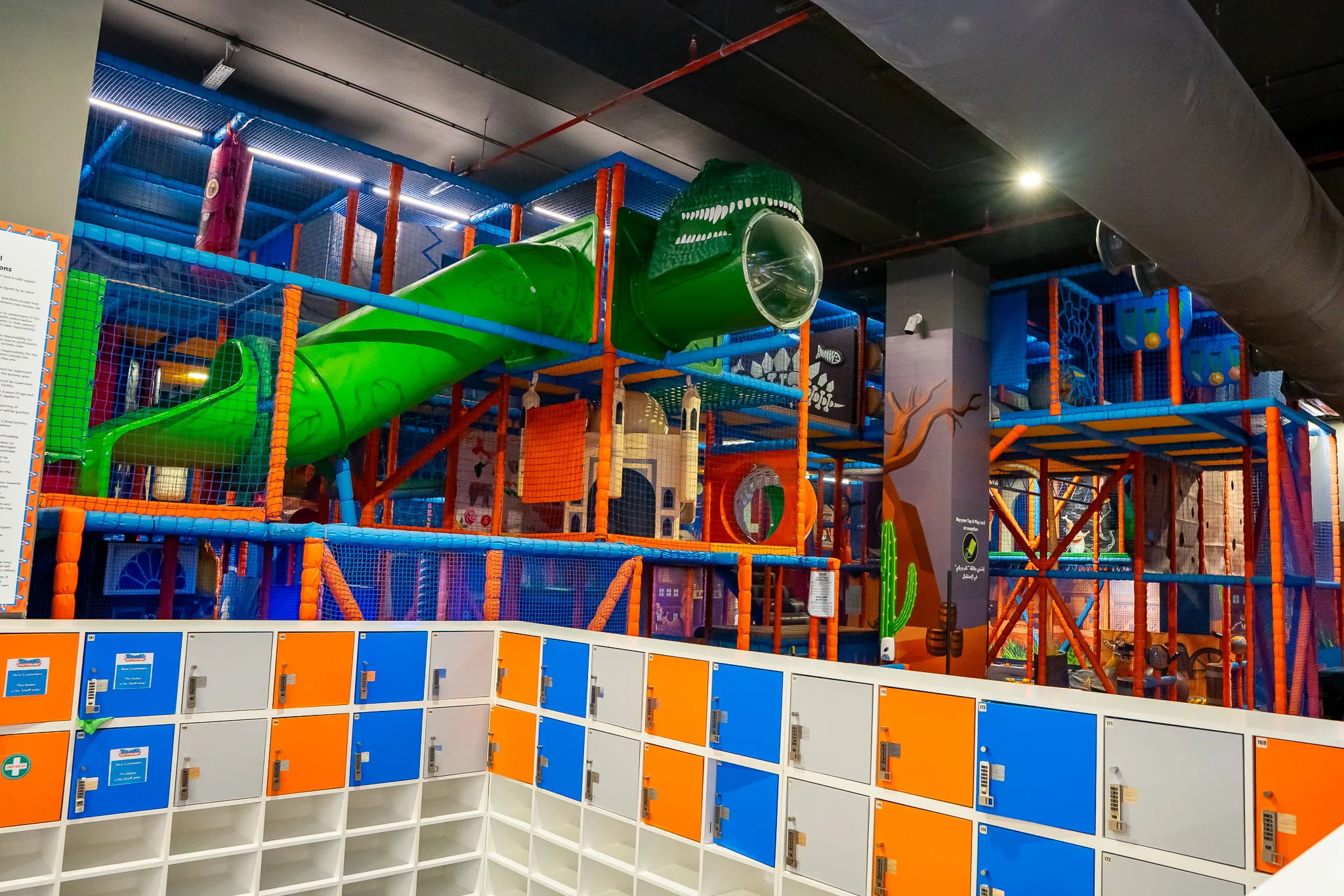 Inside Soft Play area at Trampo Palm Jumeirah