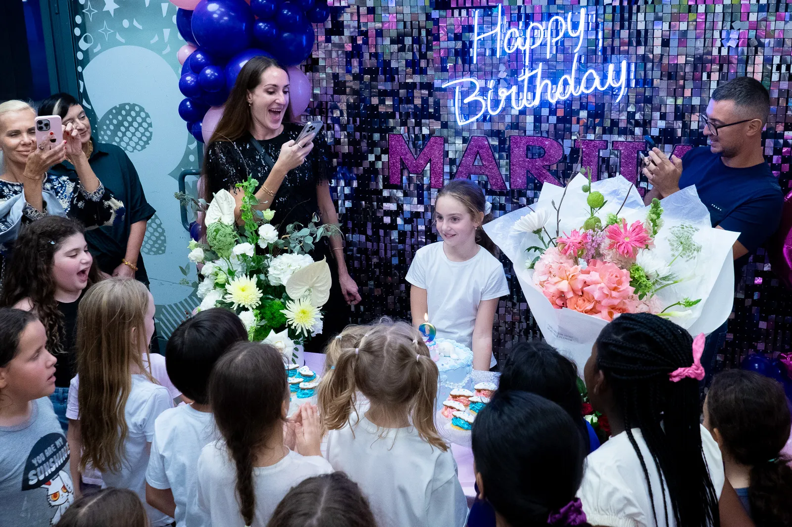 Birthday cake moment at Trampo UAE