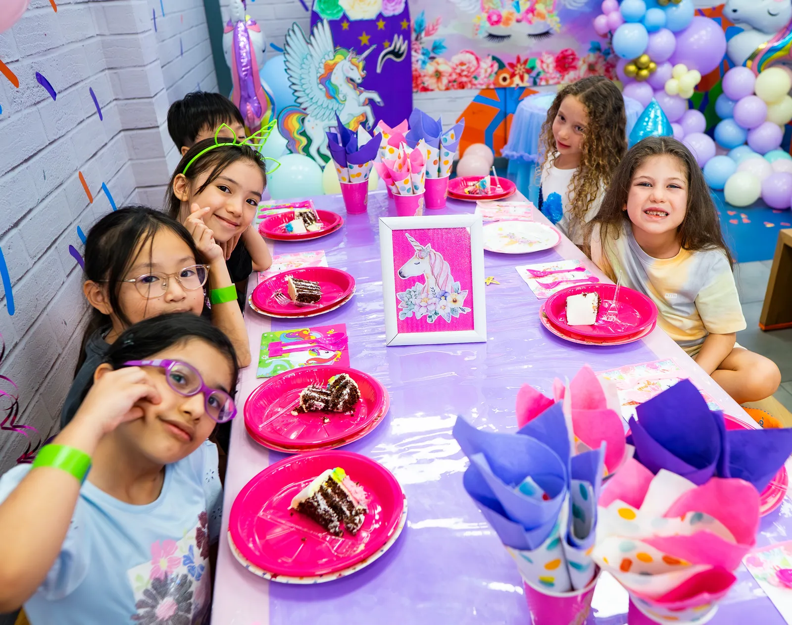 Birthday room setup at Trampo UAE