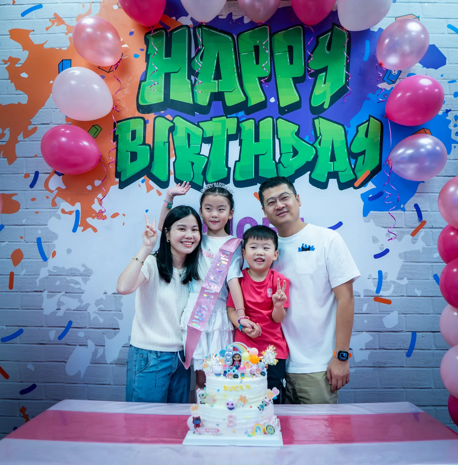 Birthday celebration photo at Trampo UAE